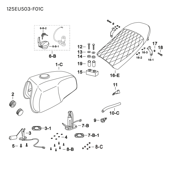 FUEL PUMP - 17 LITRE TANK