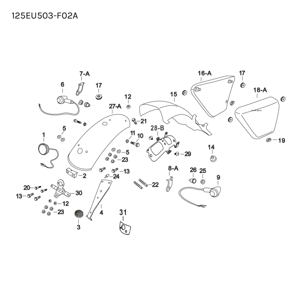 REAR MUDGUARD FRONT