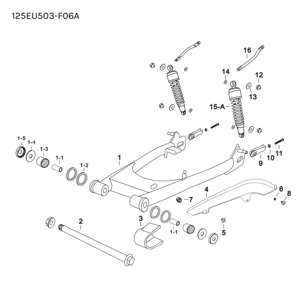 SWINGARM - REAR - COMPLETE - 2021