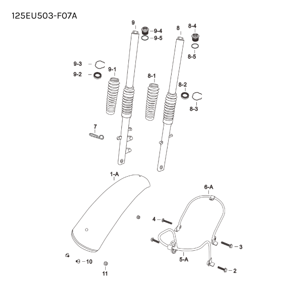 FRONT FORK BOOTS - FIT 735MM