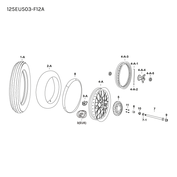 SPACER - FRONT WHEEL