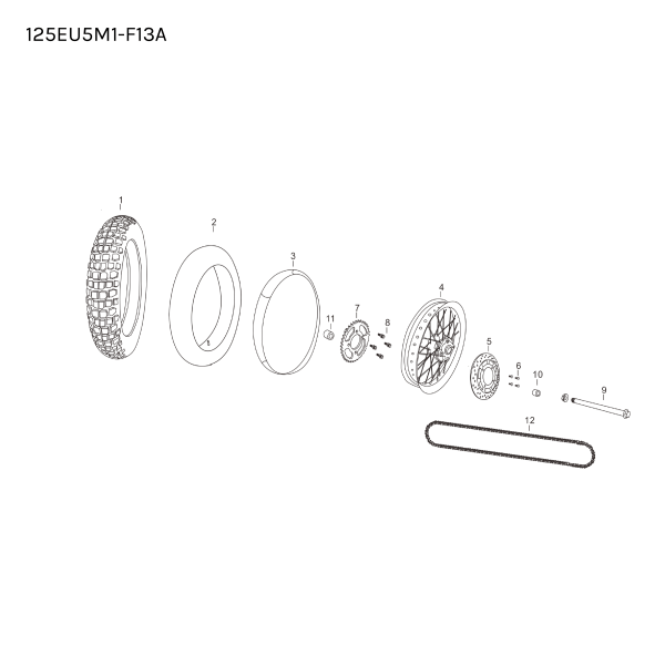 SPROCKET - REAR - 428-46T