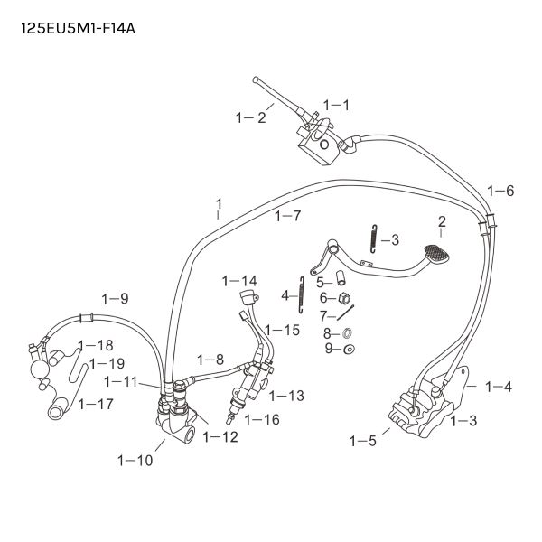 BRAKE CALIPER - FRONT - WITH BRACKET