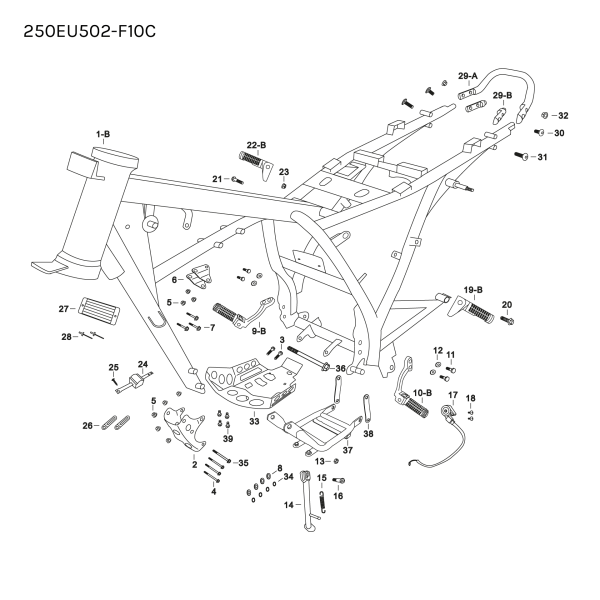 FRAME - 250 - EFI+ABS - SQUARE TANK - MONGREL