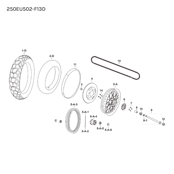 WHEEL BEARING SEAL - REAR - LH