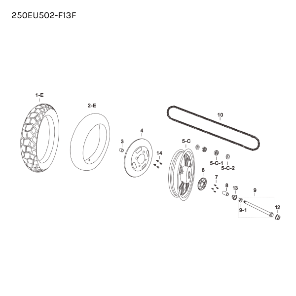 SPACER - REAR WHEEL - LH