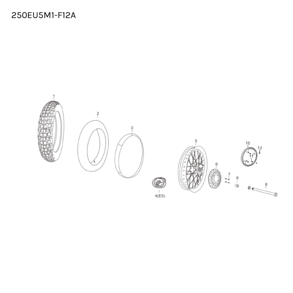 SPACER - FRONT WHEEL