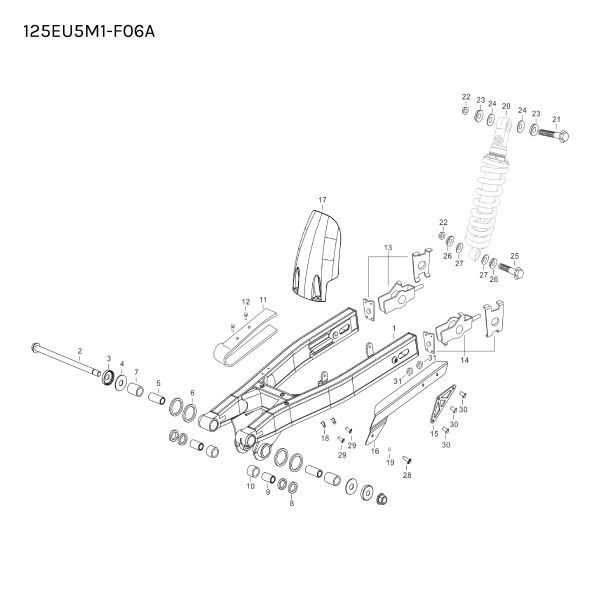 SWINGARM SHAFT PIVOT