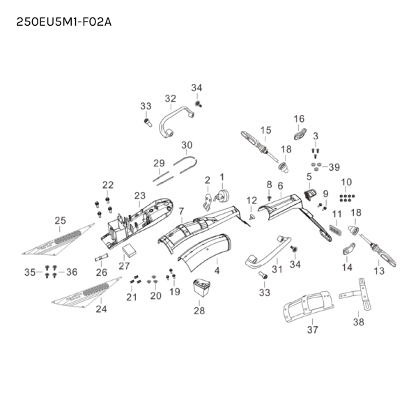 BRACKET - INDICATOR - REAR - LH