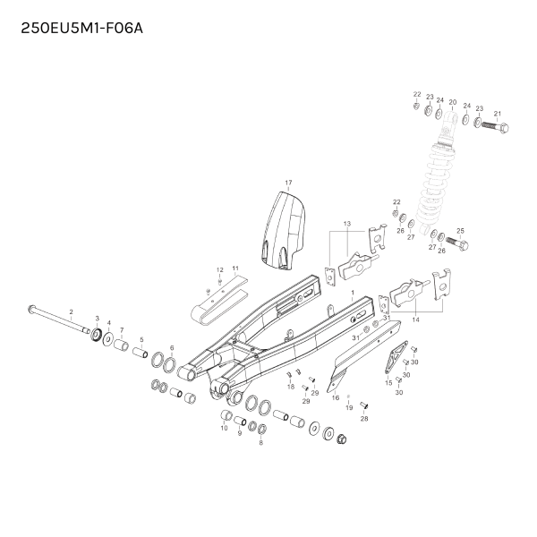 REAR FORK RETAINER